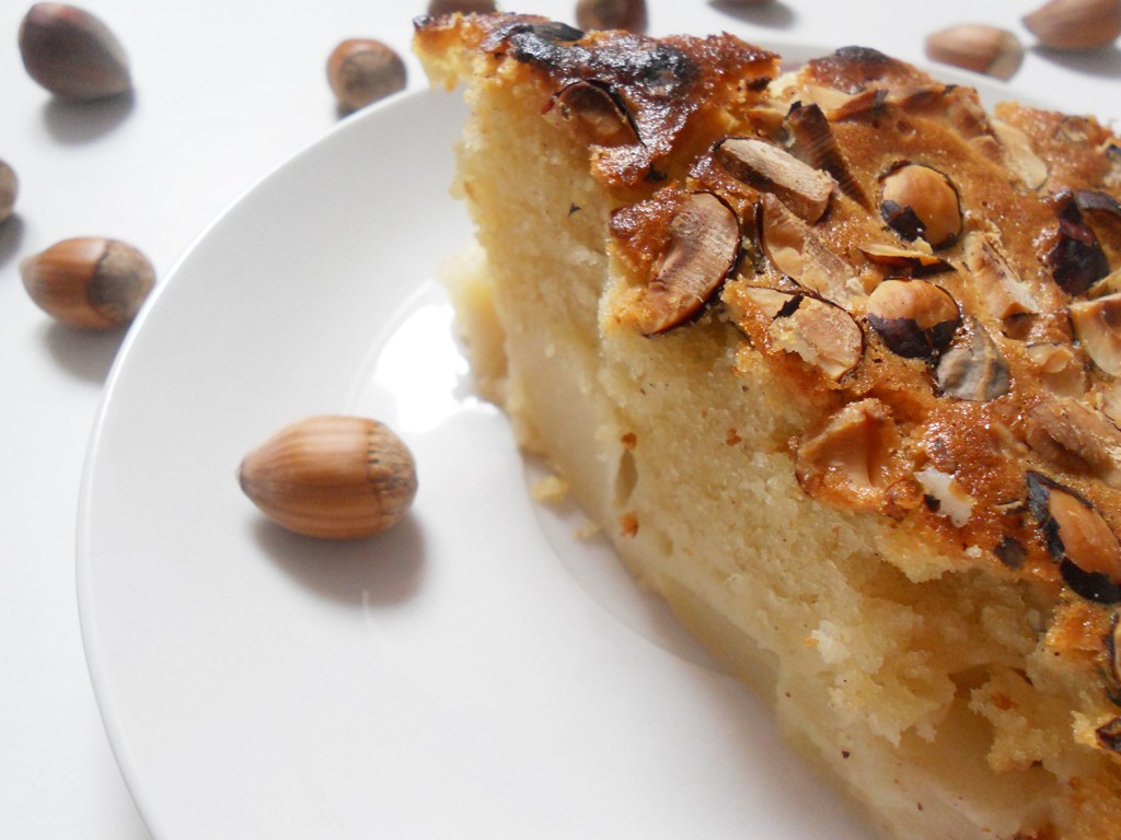 Part de moelleux poire - noisette