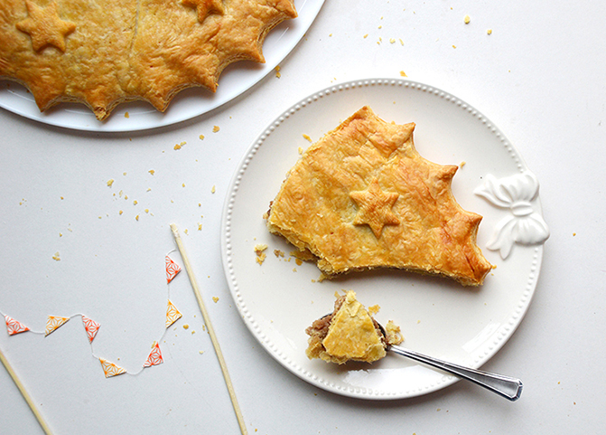 Part de Galette des rois amandes - marrons