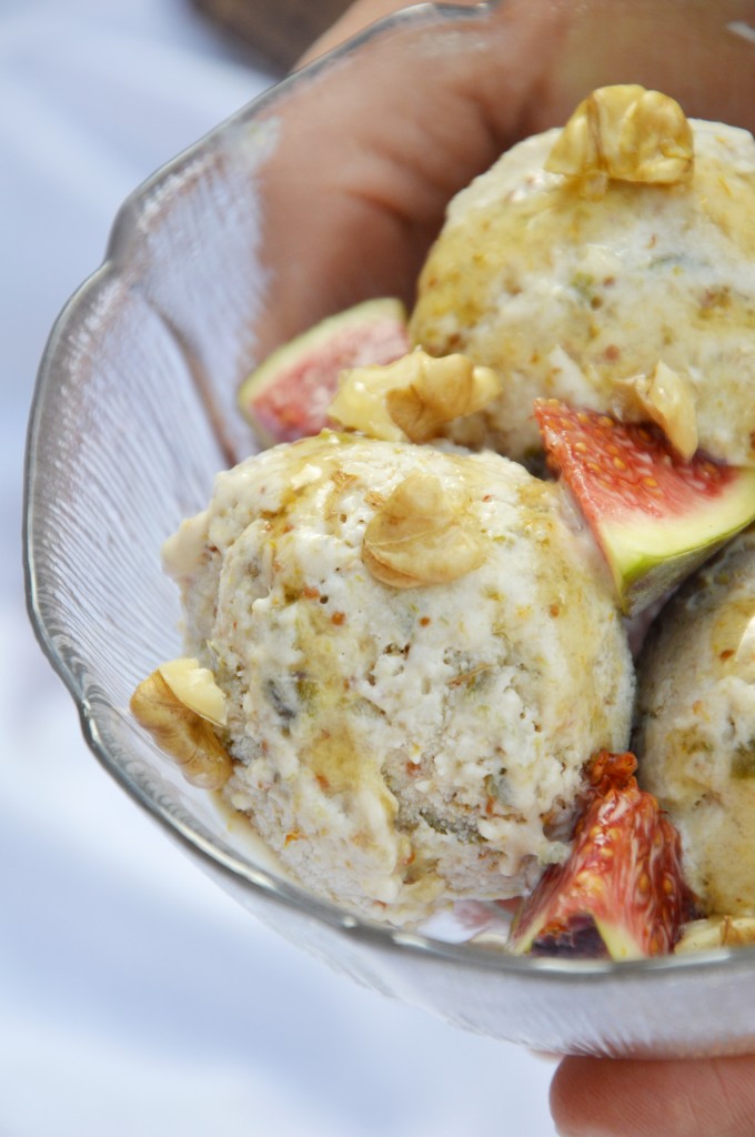 Glace figue-miel-noix Plus une miette dans l'assiette