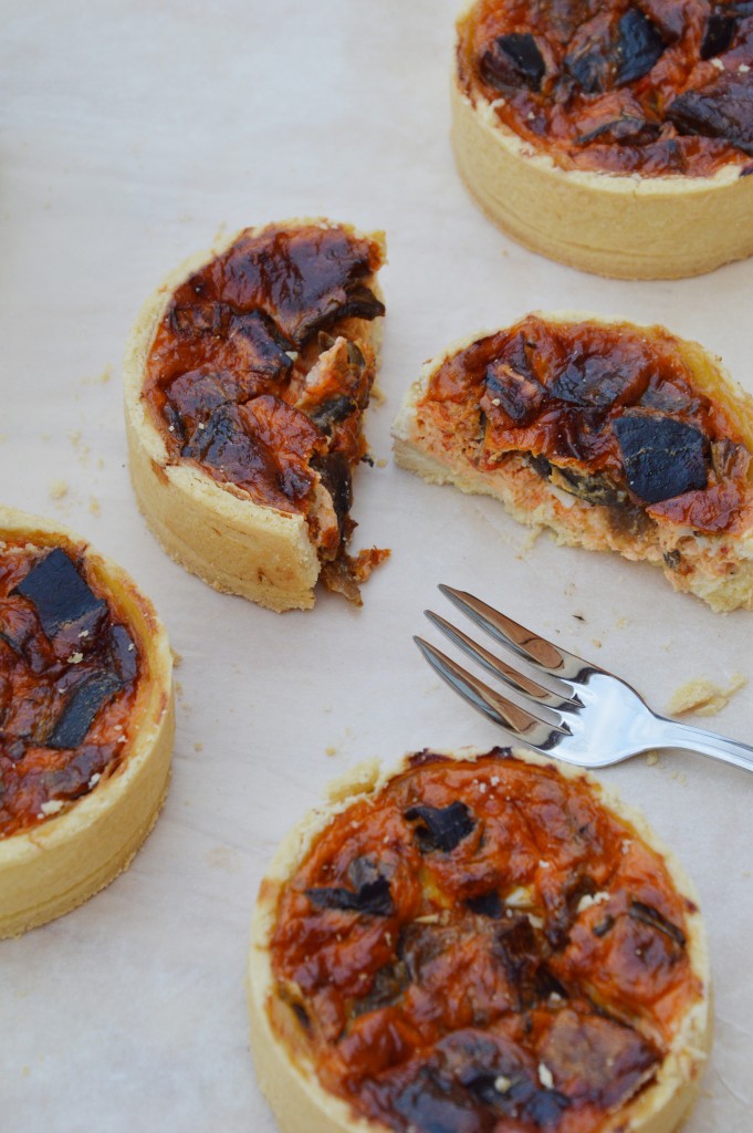 Quiche poivron - aubergine - chèvre - Plus une miette dans l'assiette