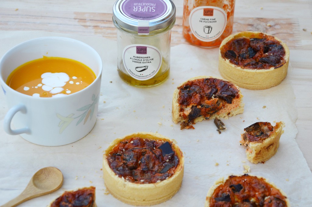 Quiche poivron - aubergine - chèvre par Plus une miette dans l'assiette