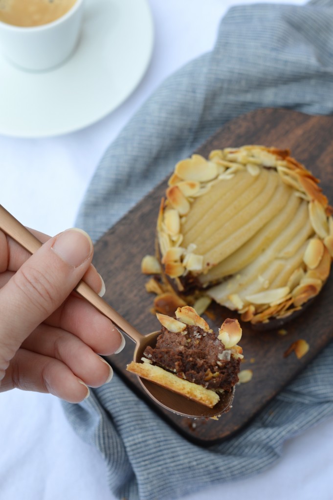 Tartelettes poire-amande chocolat - Plus une miette