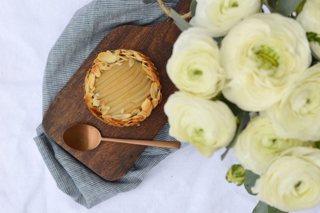 Tartelettes poire-amande choco par Plus une miette